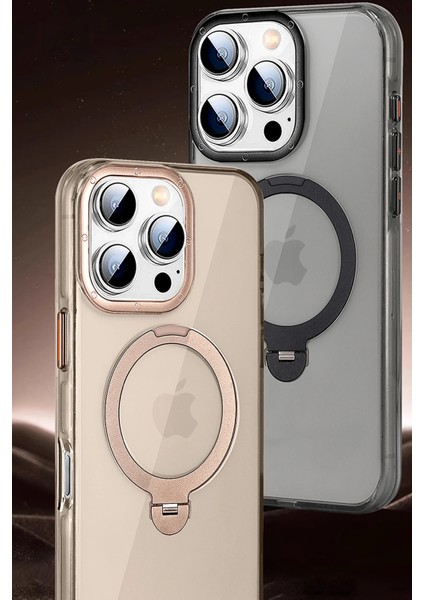 Apple iPhone 16 Pro Max HBC-338 Andes Magsafe Standlı Kapak - Gold fiyatları