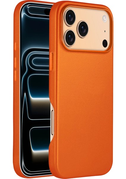 Apple iPhone 17 Pro Max HBC-242 Dividing Magsafe Kapak - Turuncu