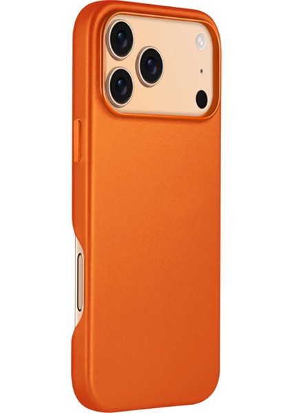 Apple iPhone 17 Pro Max HBC-242 Dividing Magsafe Kapak - Turuncu modelleri