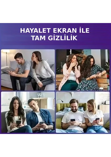 Iphone 13 Promax Uyumlu Tam Kapatan Hayalet Ekran Koruyucu Gizli Cam