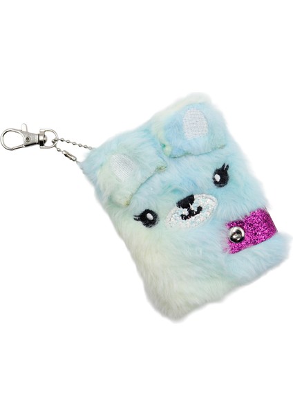Mini Peluş Kapak Defter 11X8 cm – Anahtarlıklı Mavi Tasarım, Yumuşak Tüylü Kaplama 60 Yaprak fiyatları