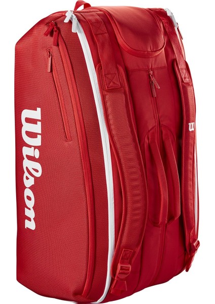 Super Tour 15PK 2025 Kırmızı Tenis Çantası WR8036601001 modelleri