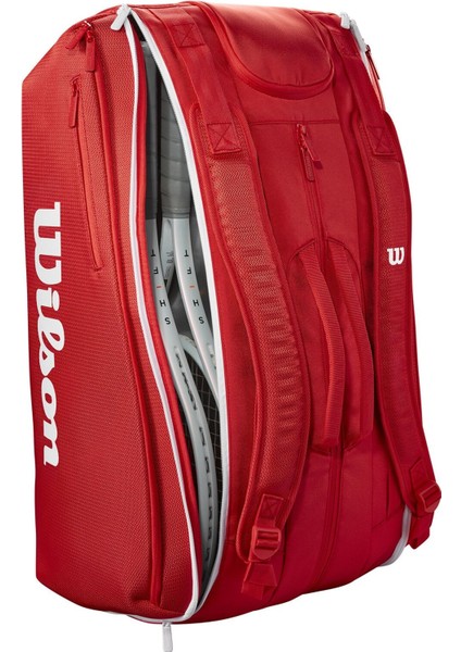 Super Tour 15PK 2025 Kırmızı Tenis Çantası WR8036601001 fırsatları