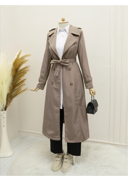 Astarlı Kemerli Trenckot -Vizon fiyatları