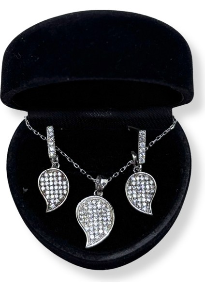 Işıltı Damlası Gümüş Set&takım