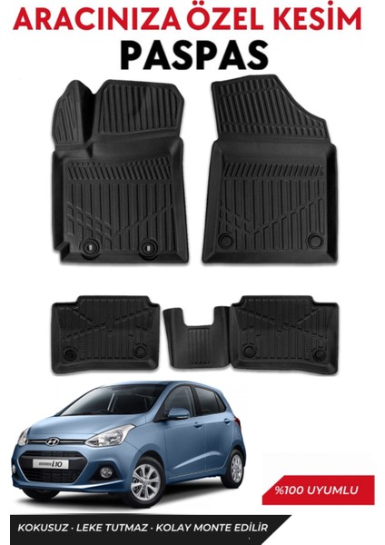 Hyundai I10 2014 Model Araca Özel Havuzlu Paspas Takım