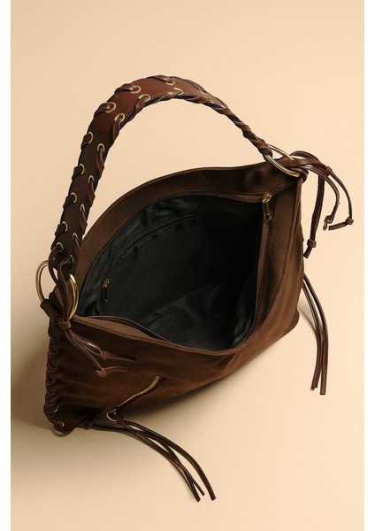 Kadın Acı Kahve Zrea Omuz Çantası modelleri