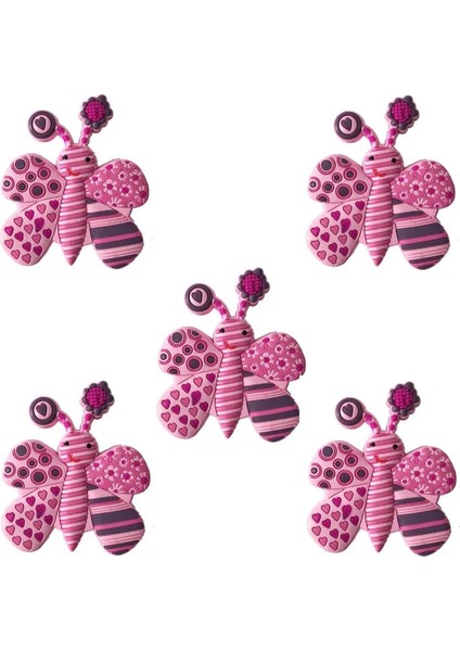 5'li Plastik Pembe Kelebek Çocuk Düğme Mobilya Kulp fiyatları