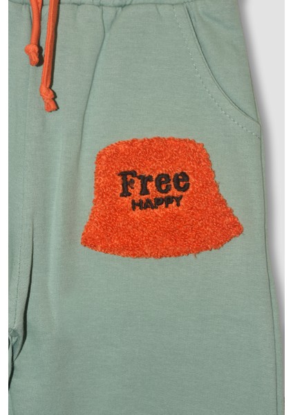Erkek Çocuk %100 Pamuk Free Happy Süzene Nakışlı Paça Lastikli Trend Takım - 2146 fırsatları