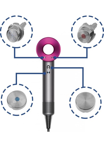 Saç Kurutma Makinesi Anahtar Düğmesi Kontrol Düğmeleri Dyson Saç Kurutma Makinesi HD01 HD02 HD03 HD04 HD08 Için Soğuk Hava Düğmesi Değişimi (Yurt Dışından) fiyatları