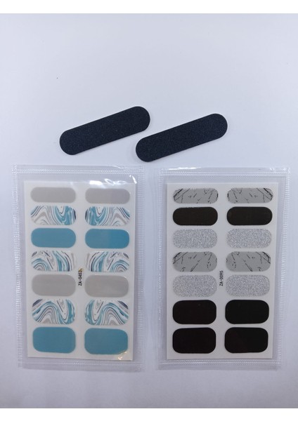 Kendinden Yapışkanlı Nail Sticker 2 Paket Tırnak Stickeri Takma Yapışkanlı Oje 2'li Set fiyatları