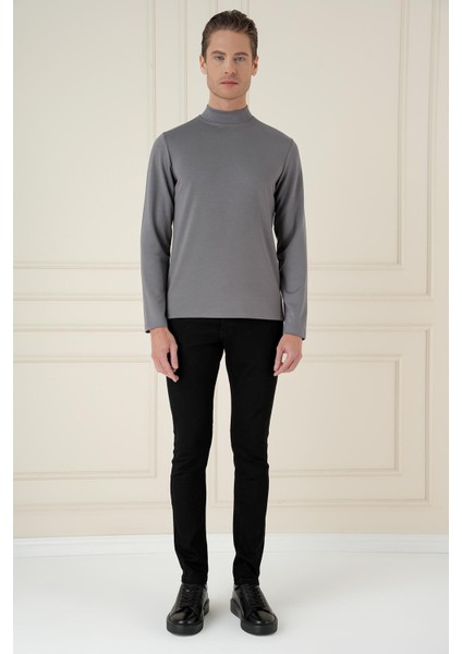 Ts 894 Slim Fit Füme Spor T-Shirt