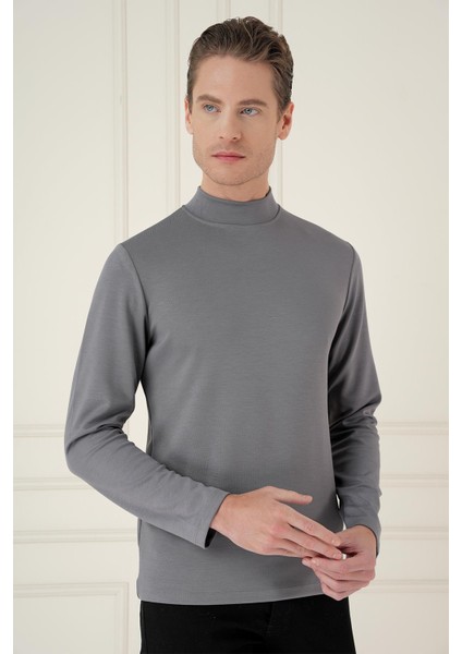 Ts 894 Slim Fit Füme Spor T-Shirt