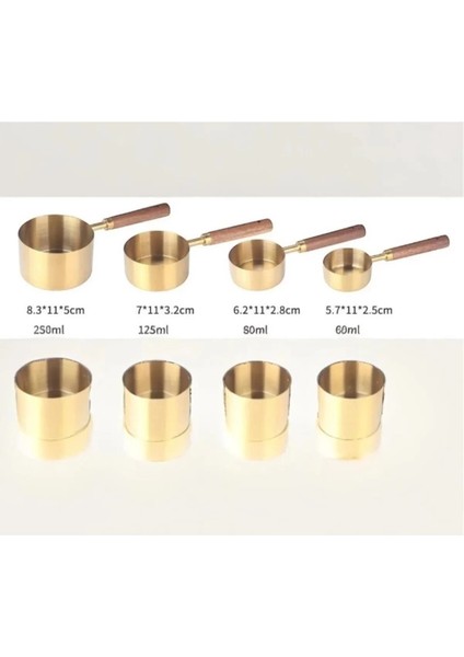 Mdb 4'lü Ahşap Saplı Ölçü Kaşığı fiyatları