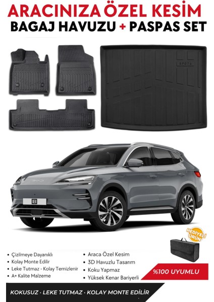 Byd Seal U Dm-I 2024 Model Alt Bagaj Havuzu+Paspas Full Takım+Hediyeli