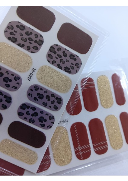 Kendinden Yapışkanlı Nail Sticker 2 Paket Tırnak Stickeri Takma Yapışkanlı Oje Set fiyatları