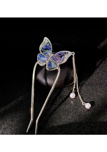 Kelebek Detay Topuz Saç Tokası modelleri