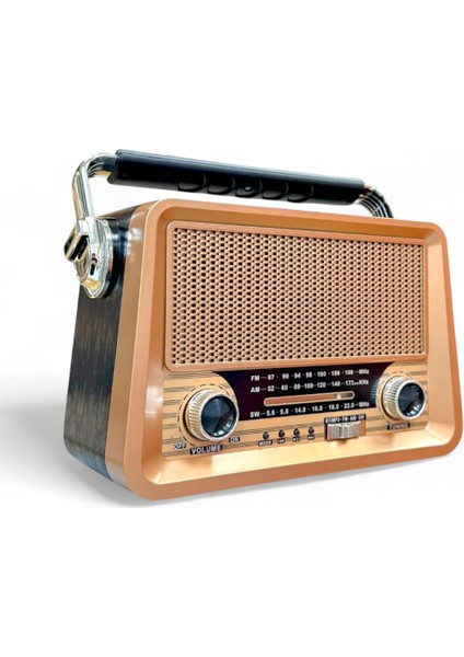 Eskitme Nostalji Radyo Ahşap Görünüm Şık Tasarım Nostaljik Radyo modelleri