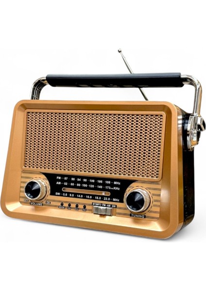 Eskitme Nostalji Radyo Ahşap Görünüm Şık Tasarım Nostaljik Radyo indirimleri