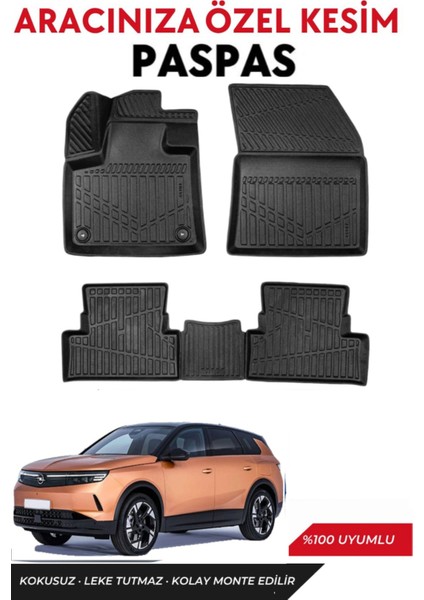 Opel Grandland Mhev 2025 Model Araca Özel Havuzlu Paspas Takım
