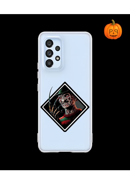 Samsung Galaxy A53 Uyumlu Şeffaf Kılıf Horror 2 Tasarımlı