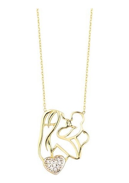 Altın Anne Çocuk Kolye modelleri