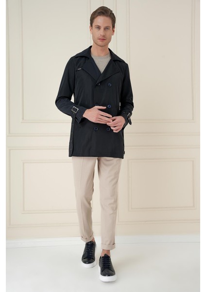 Trençkot 04 Lacivert Pardösü