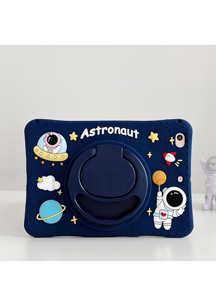 Galaxy Tab S9 Fe Uyumlu Kılıf Stand Olabilen Askılı Sevimli Astronot Figürlü Tablet Kılıfı indirimleri