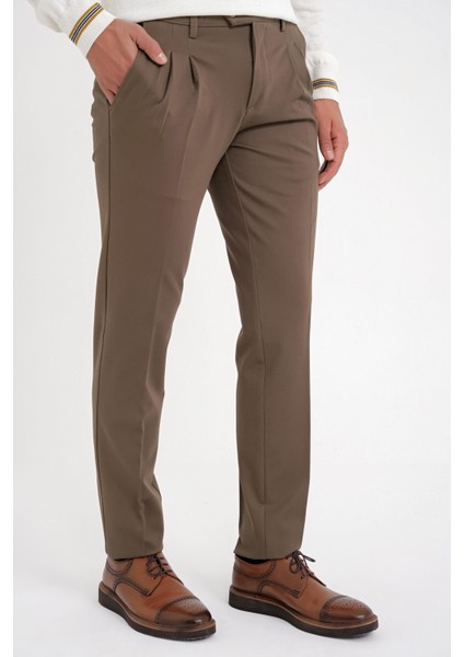 P 1202 Pantolon Comfort Tütün