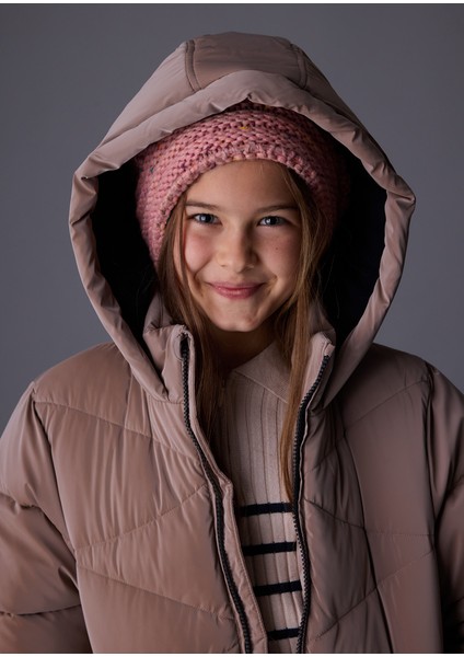 7436-60 Kız Çocuk Vizon Mont modelleri