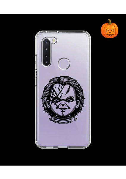 Samsung Galaxy A21 Uyumlu Şeffaf Kılıf Horror 4 Tasarımlı