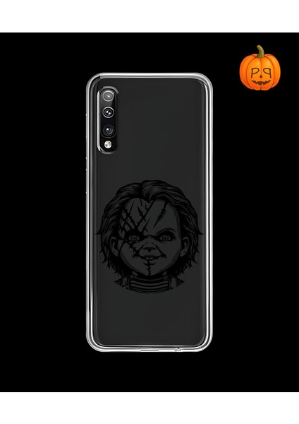 Samsung Galaxy A50 Uyumlu Şeffaf Kılıf Horror 4 Tasarımlı