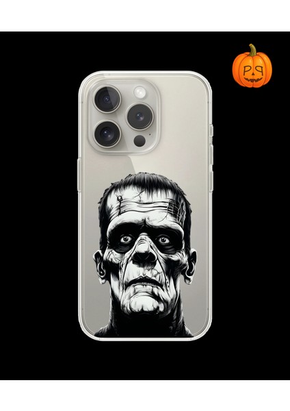 iPhone 15 Pro Max Uyumlu Şeffaf Kılıf Horror 6 Tasarımlı
