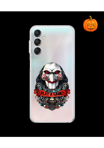 Samsung Galaxy A14 Uyumlu Şeffaf Kılıf Horror 7 Tasarımlı