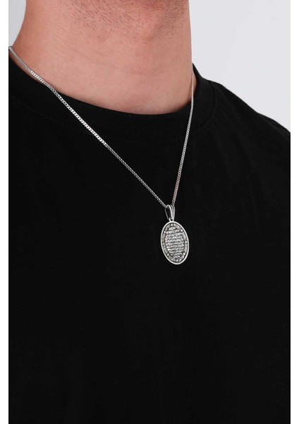 Besmelei Şerif Yazılı 925 Ayar Gümüş Kolye fiyatları