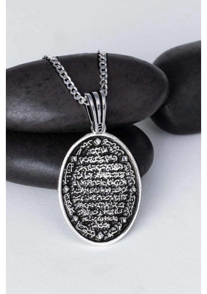 Besmelei Şerif Yazılı 925 Ayar Gümüş Kolye fırsatları