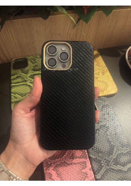 iphone (14 Pro Max) Uyumlu Yılan Desenli Deri Magsafe Kılıf fiyatları