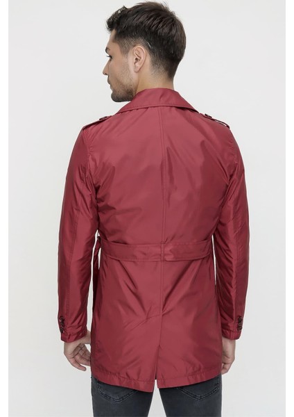 Prd 029 Slim Fit Bordo Spor Pardösü modelleri