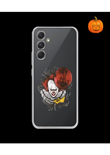 Samsung Galaxy A54 Uyumlu Şeffaf Kılıf Horror 1 Tasarımlı