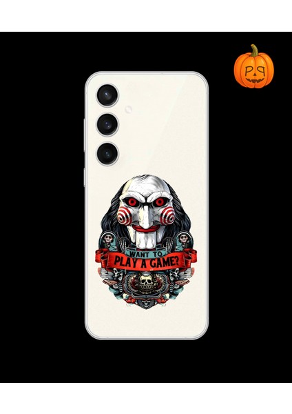 Samsung Galaxy S23 Uyumlu Şeffaf Kılıf Horror 7 Tasarımlı