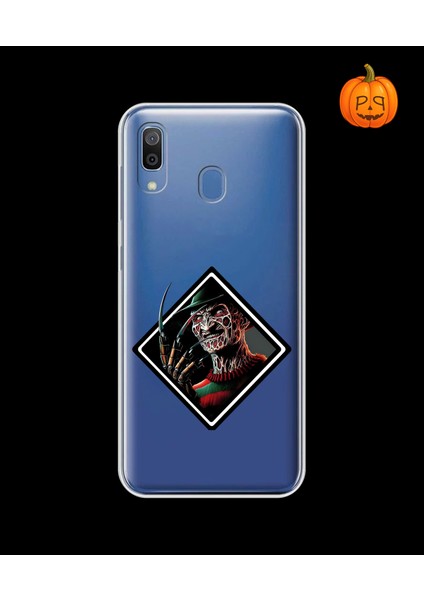 Samsung Galaxy A20 Uyumlu Şeffaf Kılıf Horror 2 Tasarımlı