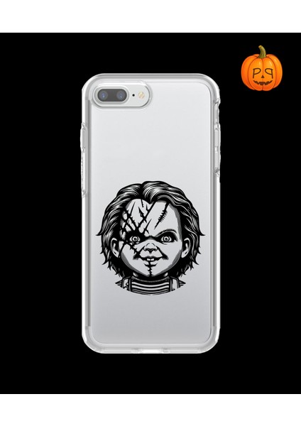 iPhone 7 Plus Uyumlu Şeffaf Kılıf Horror 4 Tasarımlı