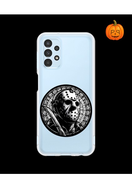Samsung Galaxy A13 Uyumlu Şeffaf Kılıf Horror 5 Tasarımlı