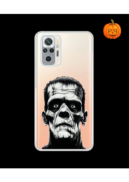 Xiaomi Redmi Note 10 Pro Uyumlu Şeffaf Kılıf Horror 6 Tasarımlı