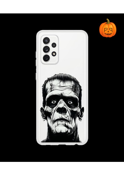 Samsung Galaxy A72 Uyumlu Şeffaf Kılıf Horror 6 Tasarımlı