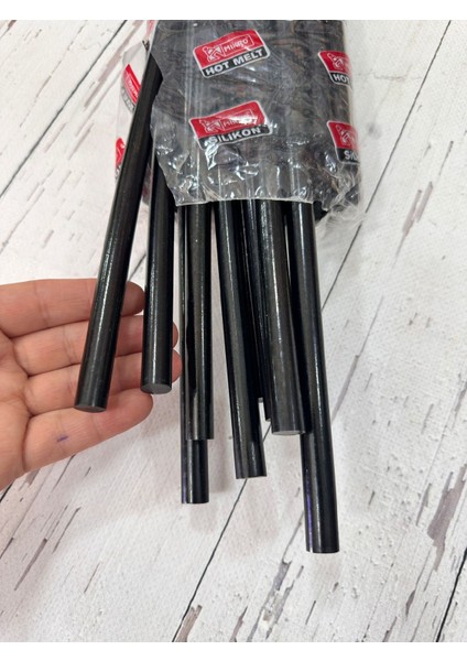 Çubuk Sıcak Silikon Kalın Siyah 1 kg (32 Adet)