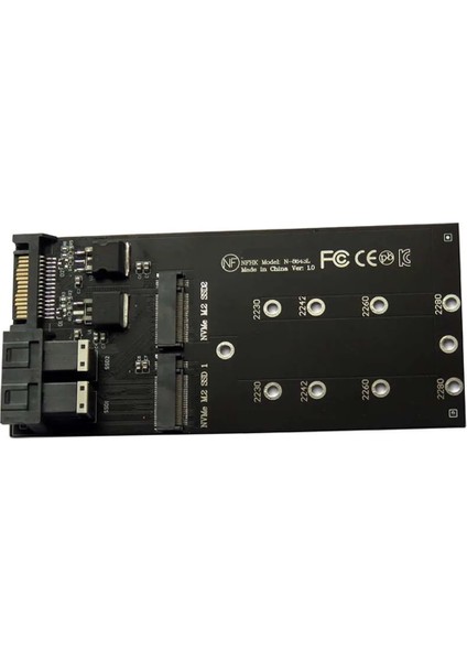 Portlu SFF-8643 U.2 - Nvme M.2 Ngff SSD Dönüştürücü Kart Adaptörü SFF-8643 U.2 - Çift M-Key Nvme M2 Ngff SSD Adaptörü (Yurt Dışından)