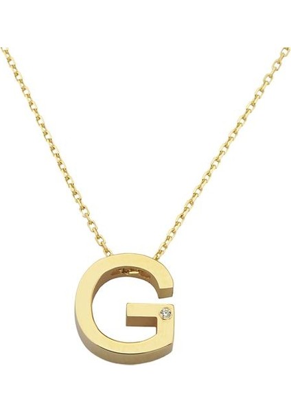 Altın G Harf Kolye modelleri