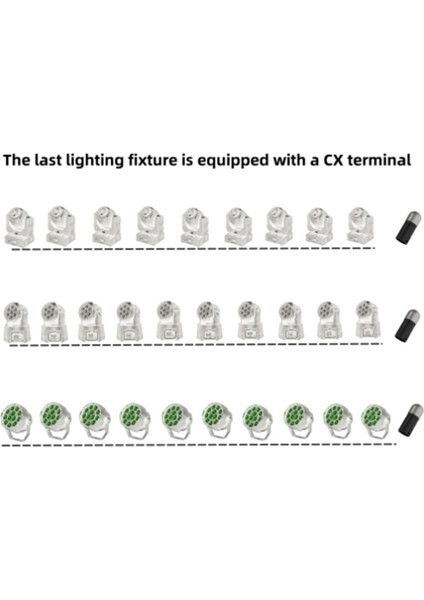 Adet DMX512 Terminator 120 Ohm Xlr 3 Pin DMX512 Sahne Işıkları, Hareketli Kafa Lambası, Par Işıkları Için (Yurt Dışından) modelleri