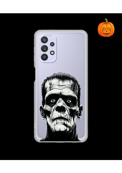 Samsung Galaxy A32 Uyumlu Şeffaf Kılıf Horror 6 Tasarımlı